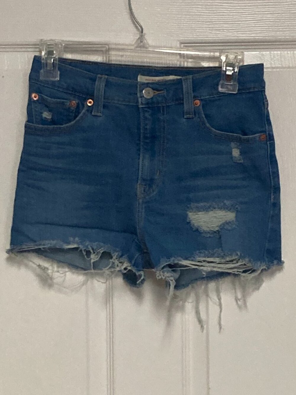 High Rise Shorts By Levi Strauss & Co blue sze 26 women's 71% Cotton